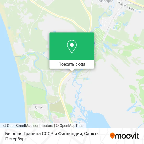 Карта Бывшая Граница СССР и Финляндии