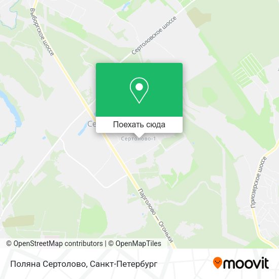 Карта Поляна Сертолово
