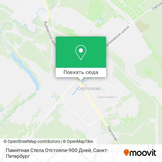 Карта Памятная Стела Отстояли-900 Дней