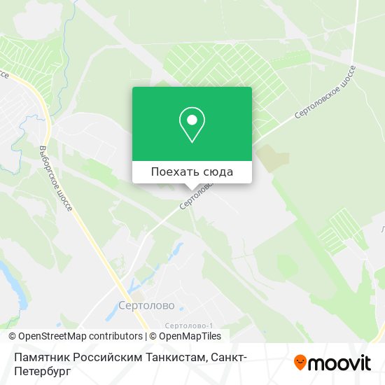 Карта Памятник Российским Танкистам