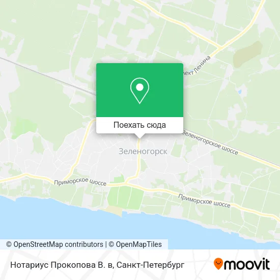 Карта Нотариус Прокопова В. в