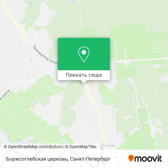 Карта Борисоглебская церковь