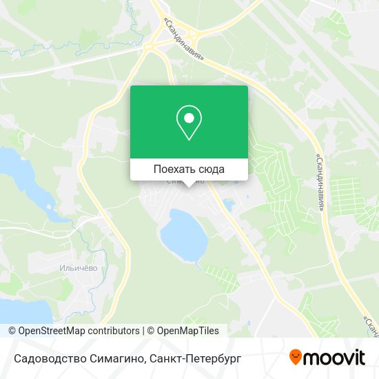 Карта Садоводство Симагино