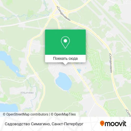 Карта Садоводство Симагино