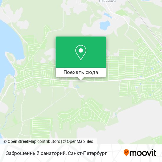 Карта Заброшенный санаторий