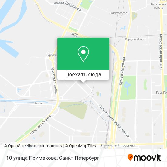Карта 10 улица Примакова