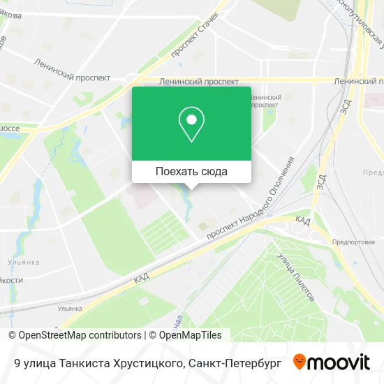 Карта 9 улица Танкиста Хрустицкого