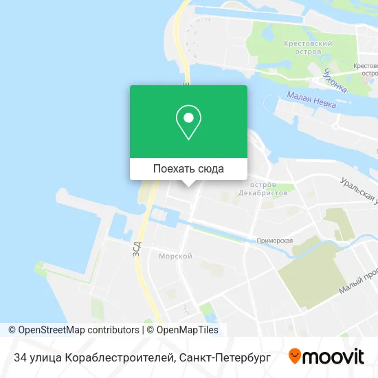 Карта 34 улица Кораблестроителей