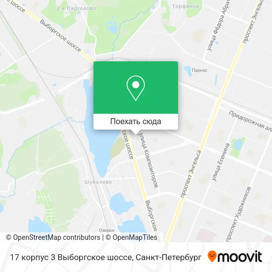 Карта 17 корпус 3 Выборгское шоссе