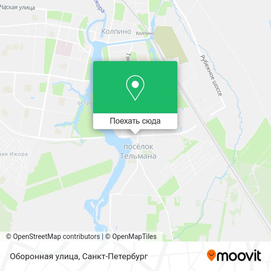 Карта Оборонная улица