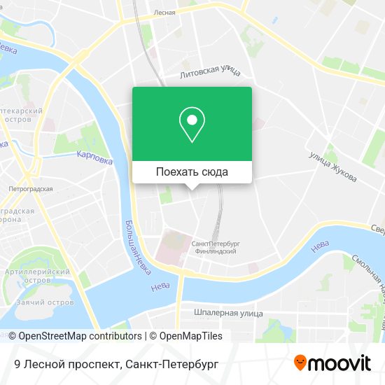 Карта 9 Лесной проспект