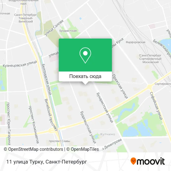 Карта 11 улица Турку