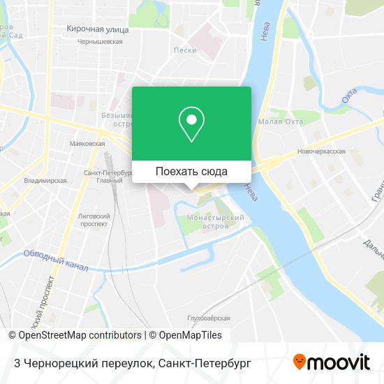 Карта 3 Чернорецкий переулок