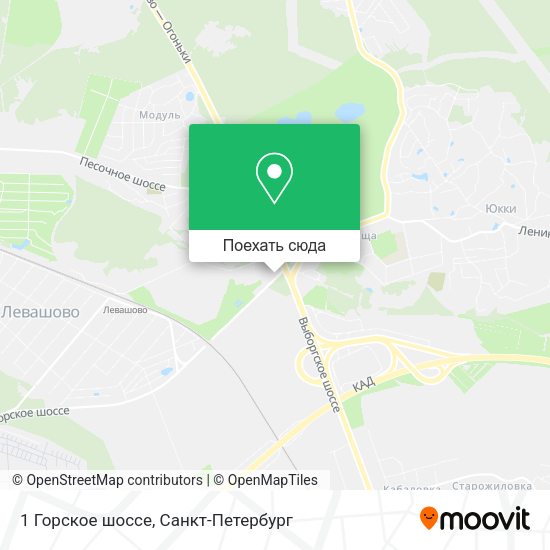 Карта 1 Горское шоссе