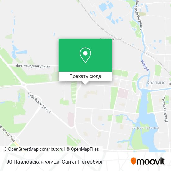 Карта 90 Павловская улица