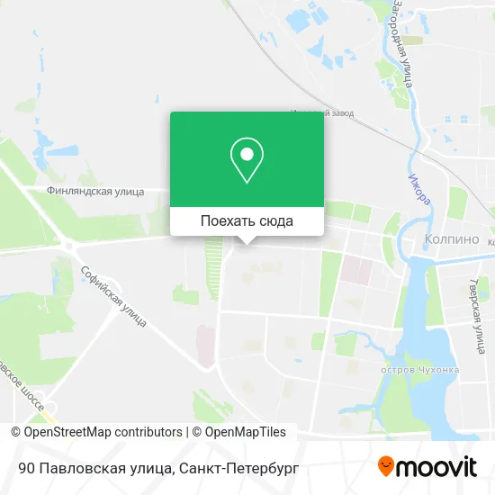 Карта 90 Павловская улица