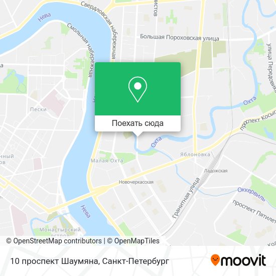 Карта 10 проспект Шаумяна