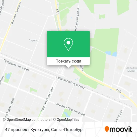 Карта 47 проспект Культуры