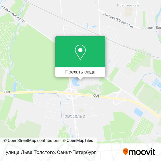 Карта улица Льва Толстого