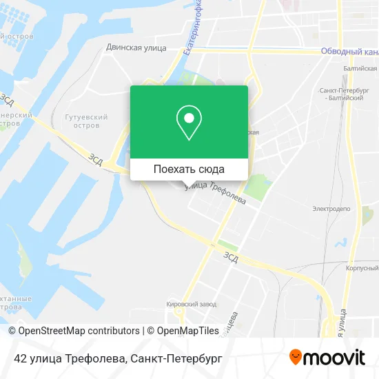 Карта 42 улица Трефолева