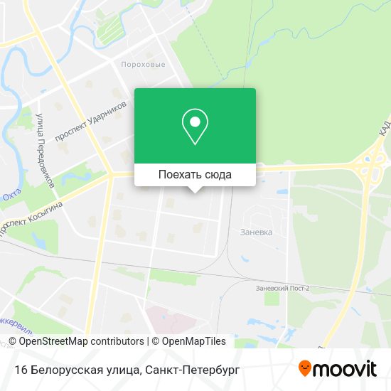 Карта 16 Белорусская улица