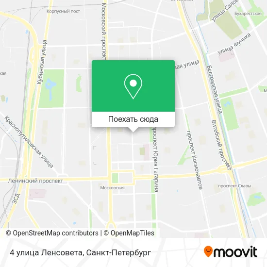 Карта 4 улица Ленсовета