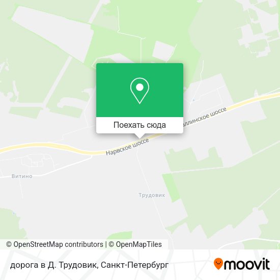 Карта дорога в Д. Трудовик