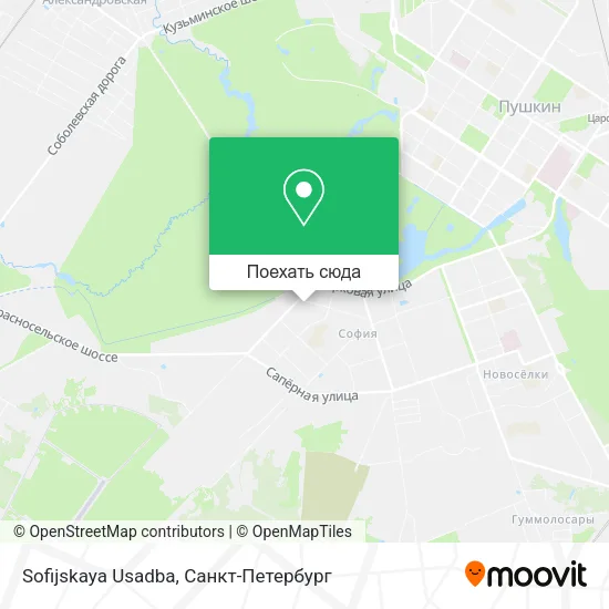 Карта Sofijskaya Usadba