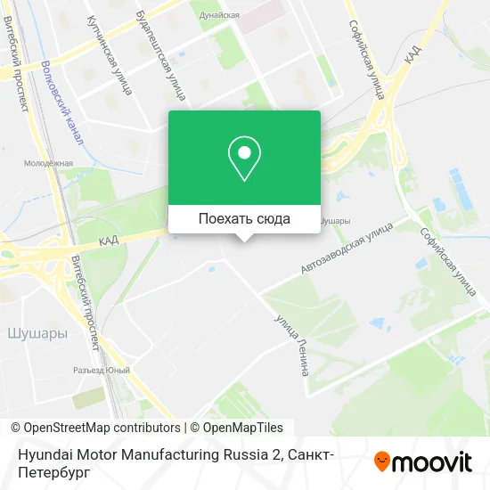 Карта Hyundai Motor Manufacturing Russia 2