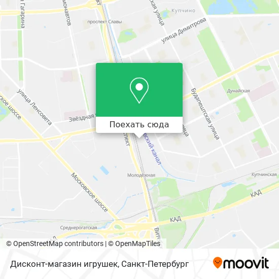Карта Дисконт-магазин игрушек