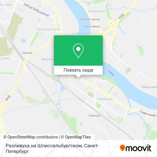 Карта Разливуха на Шлиссельбургском