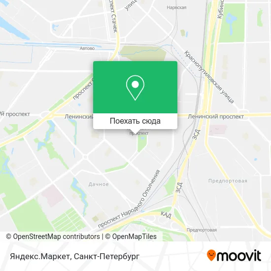 Карта Яндекс.Маркет