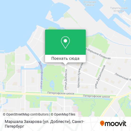 Карта Маршала Захарова (ул. Доблести)