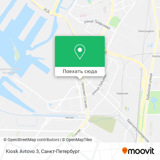 Карта Kiosk Avtovo 3