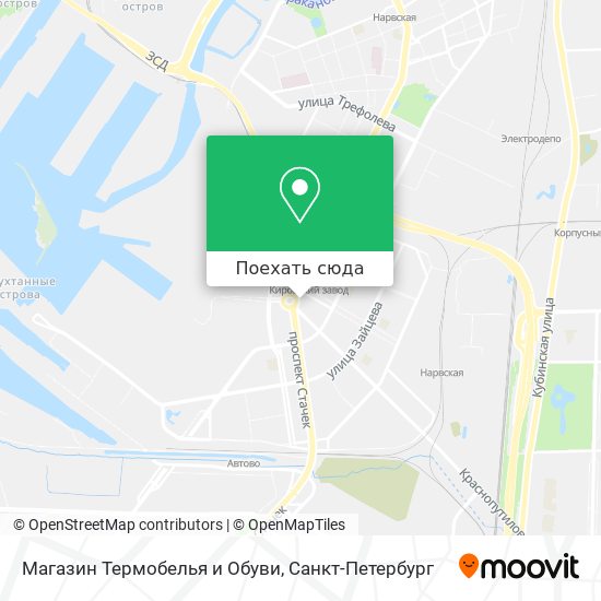 Карта Магазин Термобелья и Обуви