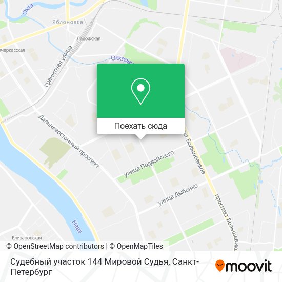 Карта Судебный участок 144 Мировой Судья