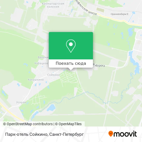 Карта Парк-отель Сойкино