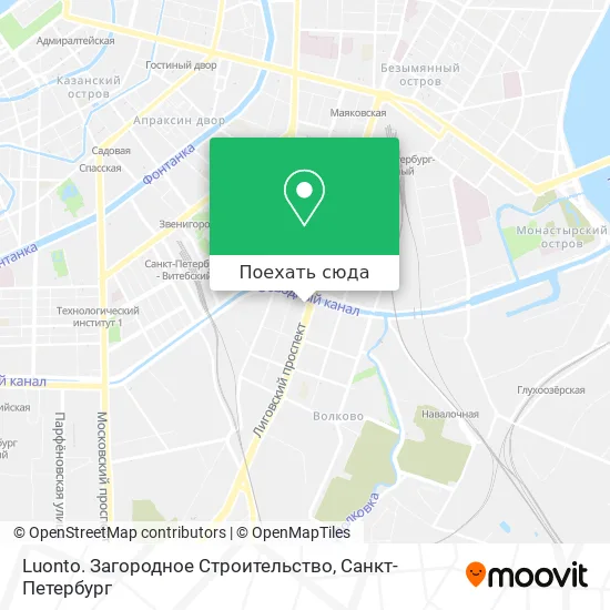 Карта Luonto. Загородное Строительство