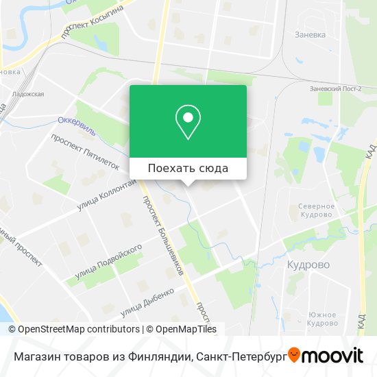 Карта Магазин товаров из Финляндии