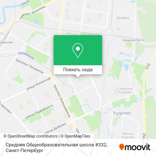 Карта Средняя Общеобразовательная школа #332