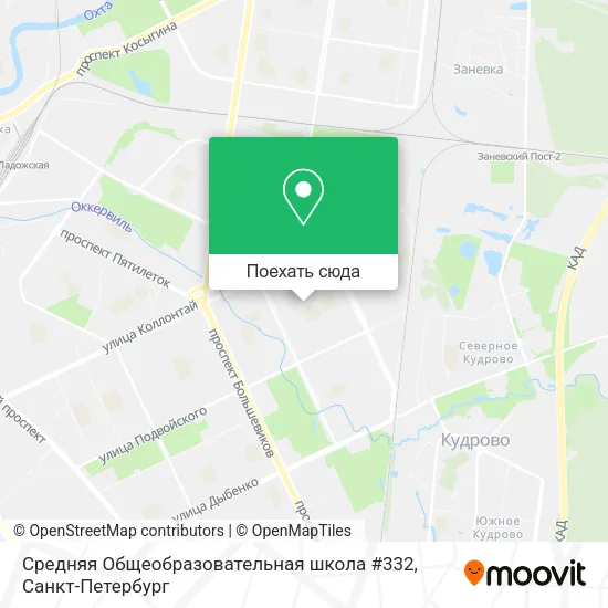 Карта Средняя Общеобразовательная школа #332