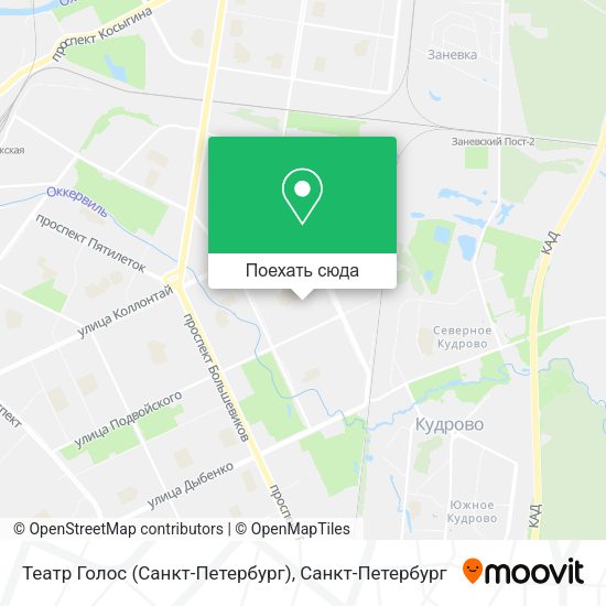 Карта Театр Голос (Санкт-Петербург)