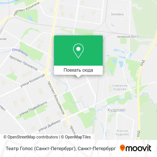 Карта Театр Голос (Санкт-Петербург)