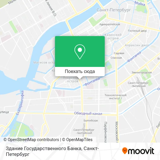 Карта Здание Государственного Банка