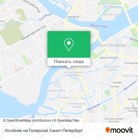 Карта Особняк на Галерной