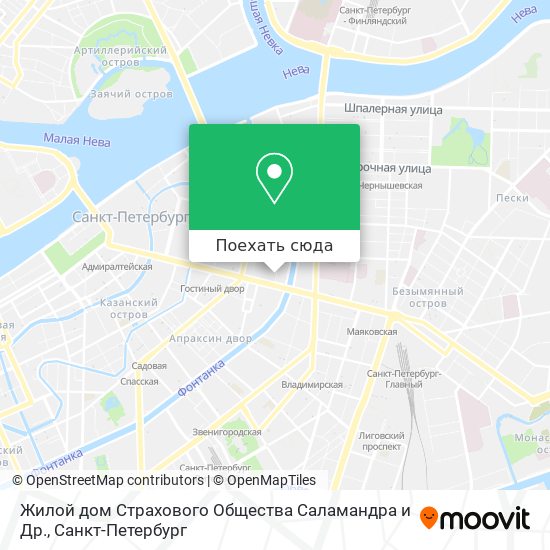 Карта Жилой дом Страхового Общества Саламандра и Др.