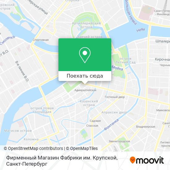 Карта Фирменный Магазин Фабрики им. Крупской