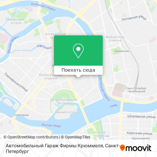 Карта Автомобильный Гараж Фирмы Крюммеля