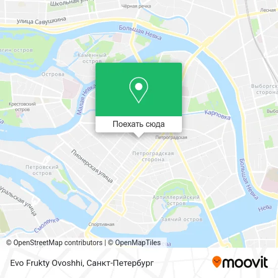 Карта Evo Frukty Ovoshhi