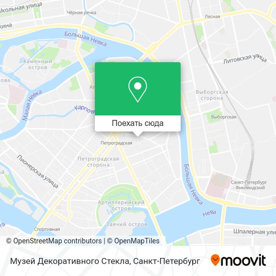 Карта Музей Декоративного Стекла